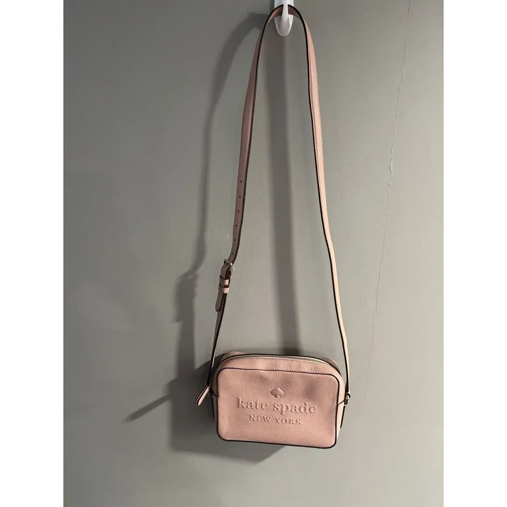 Kate Spade New York Sienne Logo‎ Camera Bag Blush Pink Crossbody Purse